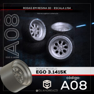 A08 - Ego 3.1415K - Rodas 3D para 1/64
