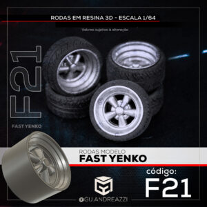 F21 - Fast Yenko - Rodas 3D  para 1/64