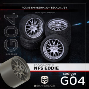 G04 - U1 Eddie - Rodas 3D  para 1/64