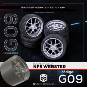 G09 - NFS Webster - Rodas 3D para 1/64