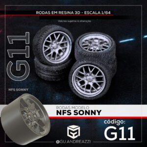 G11 - NFS Sonny - Rodas 3D para 1/64
