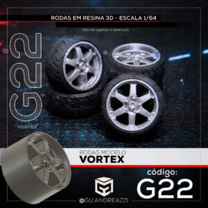 G22 - NFS Vortex - Rodas 3D para 1/64