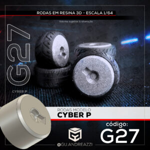 G27 - Cyber P - Rodas 3D para 1/64