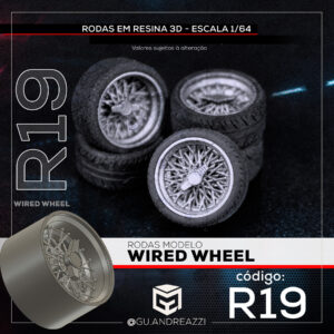 R19 - Wired - Rodas 3D  para 1/64