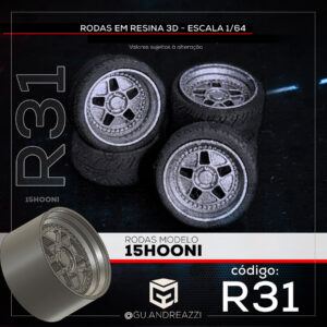 R31 - 15Hooni - Rodas 3D para 1/64