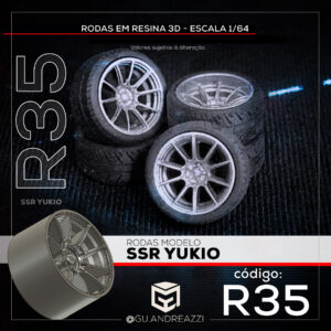 R35 - SSR Yukio - Rodas 3D para 1/64