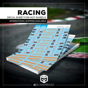 RCN408 - Ferrari 512 - Sunoco - Decal 1/64