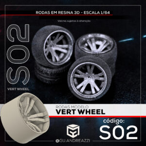 S02 - Vert Wheel - Rodas 3D para 1/64