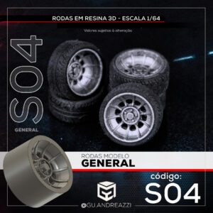 S04 - General - Rodas 3D para 1/64