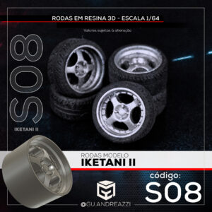 S08 - Iketani B - Rodas 3D para 1/64