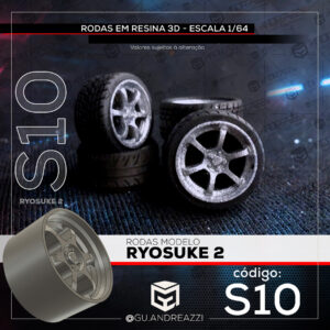 S10 - Ryosuke 2 - Rodas 3D para 1/64