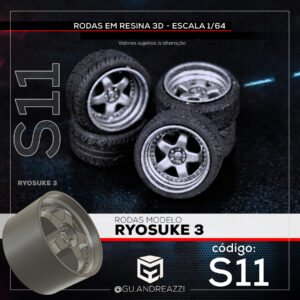 S11 - Ryosuke 3 - Rodas 3D para 1/64
