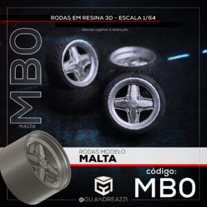 MB0 - Malta 1 - Rodas 3D  para 1/64