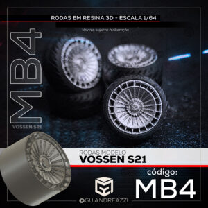 MB4 - Vossen S21 - Rodas 3D  para 1/64