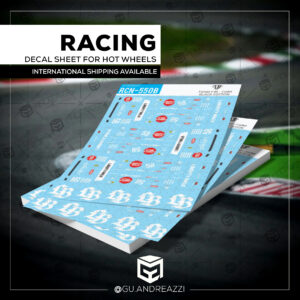 RCN550B - Ferrari F40 Collet preto - Liberty Walk - Decal 1/64