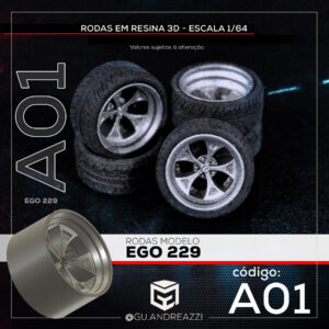 A01 - Ego229 - Rodas 3D para 1/64