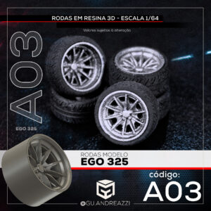 A03 - Ego325 - Rodas 3D para 1/64