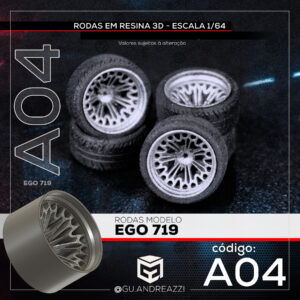 A04 - Ego719 - Rodas 3D para 1/64